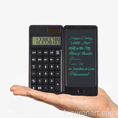 Tablette numérique d&#39;écriture manuscrite de calculatrice pliable